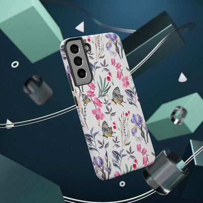 Printify Phone Case Butterlys & Flowers Impact-Resistant Cases