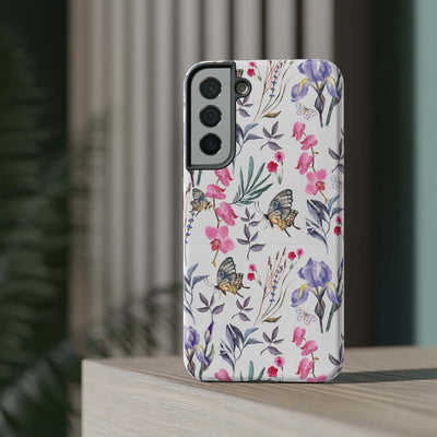 Printify Phone Case Butterlys & Flowers Impact-Resistant Cases