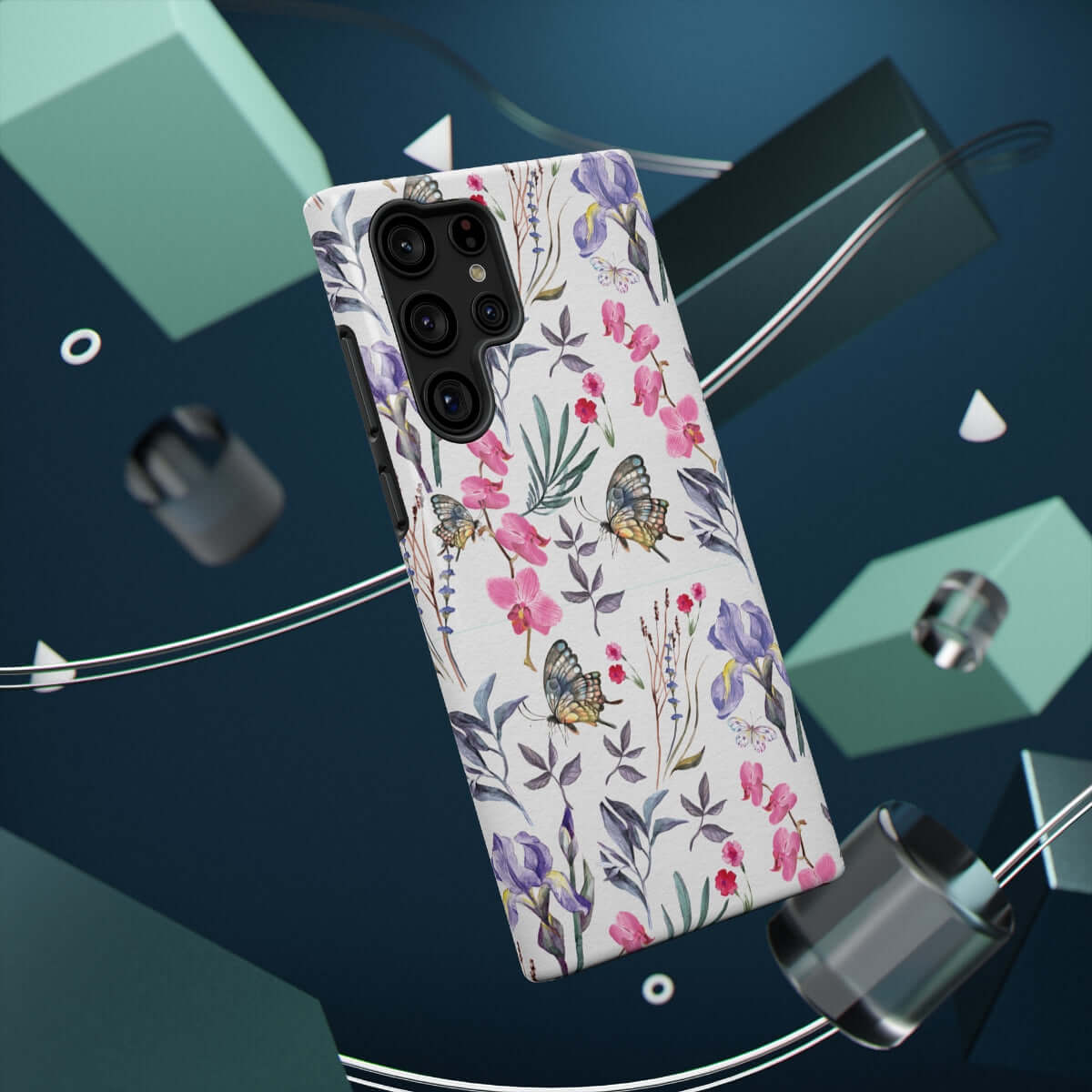 Printify Phone Case Butterlys & Flowers Impact-Resistant Cases