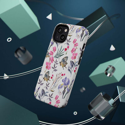 Printify Phone Case Butterlys & Flowers Impact-Resistant Cases