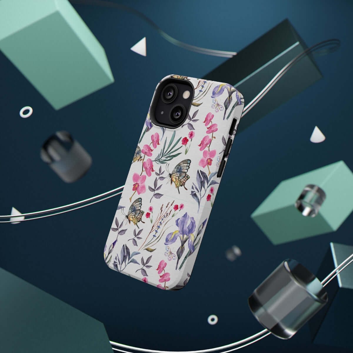 Printify Phone Case Butterlys & Flowers Impact-Resistant Cases