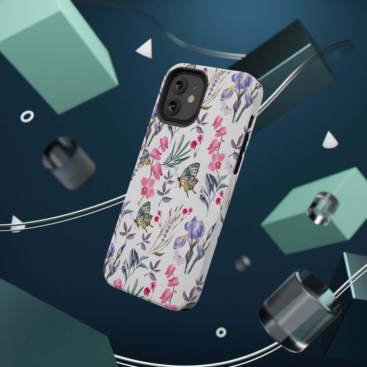 Printify Phone Case Butterlys & Flowers Impact-Resistant Cases