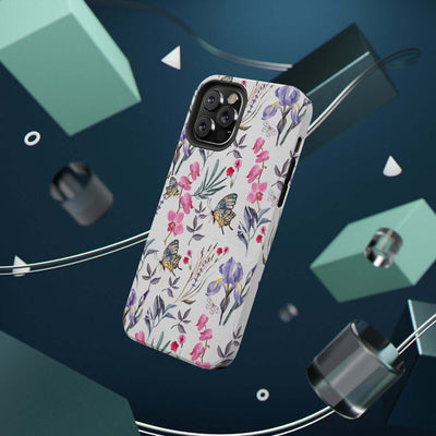 Printify Phone Case Butterlys & Flowers Impact-Resistant Cases