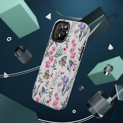 Printify Phone Case Butterlys & Flowers Impact-Resistant Cases