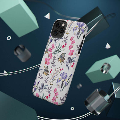 Printify Phone Case Butterlys & Flowers Impact-Resistant Cases