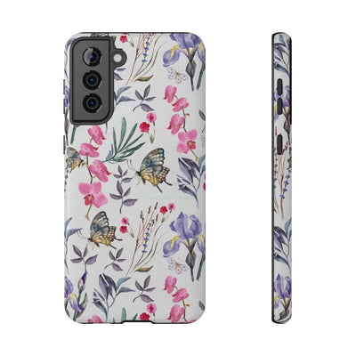 Printify Phone Case Butterlys & Flowers Impact-Resistant Cases