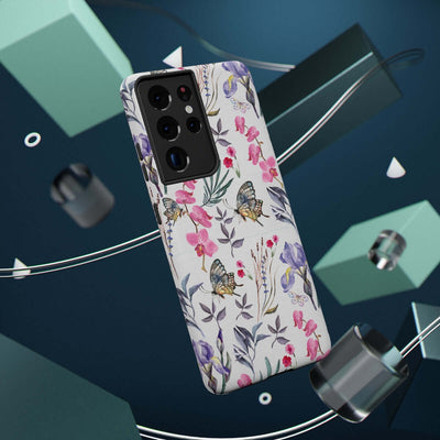 Printify Phone Case Butterlys & Flowers Impact-Resistant Cases