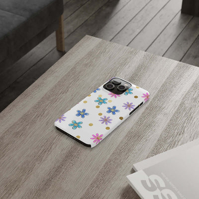 Printify Phone Case Cheerful flowers Slim Phone Cases, Case-Mate