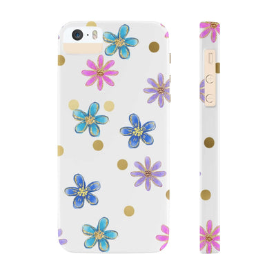 Printify Phone Case Cheerful flowers Slim Phone Cases, Case-Mate