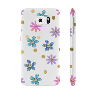 Printify Phone Case Cheerful flowers Slim Phone Cases, Case-Mate