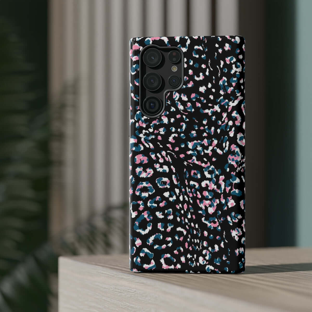 Printify Phone Case Dark Leopard Impact-Resistant Case