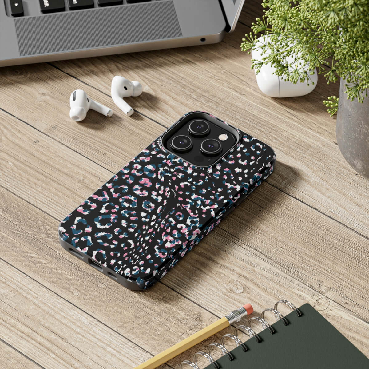 Printify Phone Case Dark Leopard Tough Phone Case