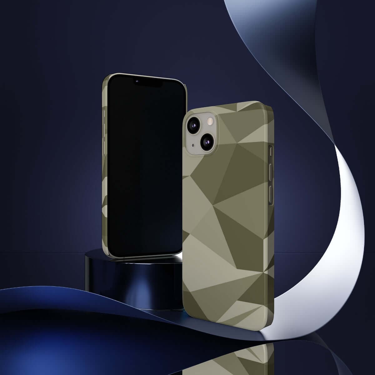 Printify Phone Case Geometric Camo Slim Phone Case, Case-Mate