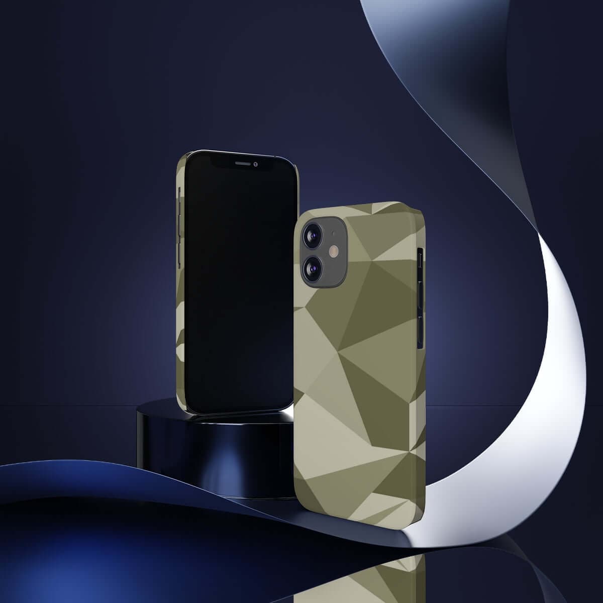 Printify Phone Case Geometric Camo Slim Phone Case, Case-Mate