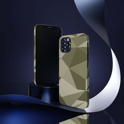 Printify Phone Case Geometric Camo Slim Phone Case, Case-Mate