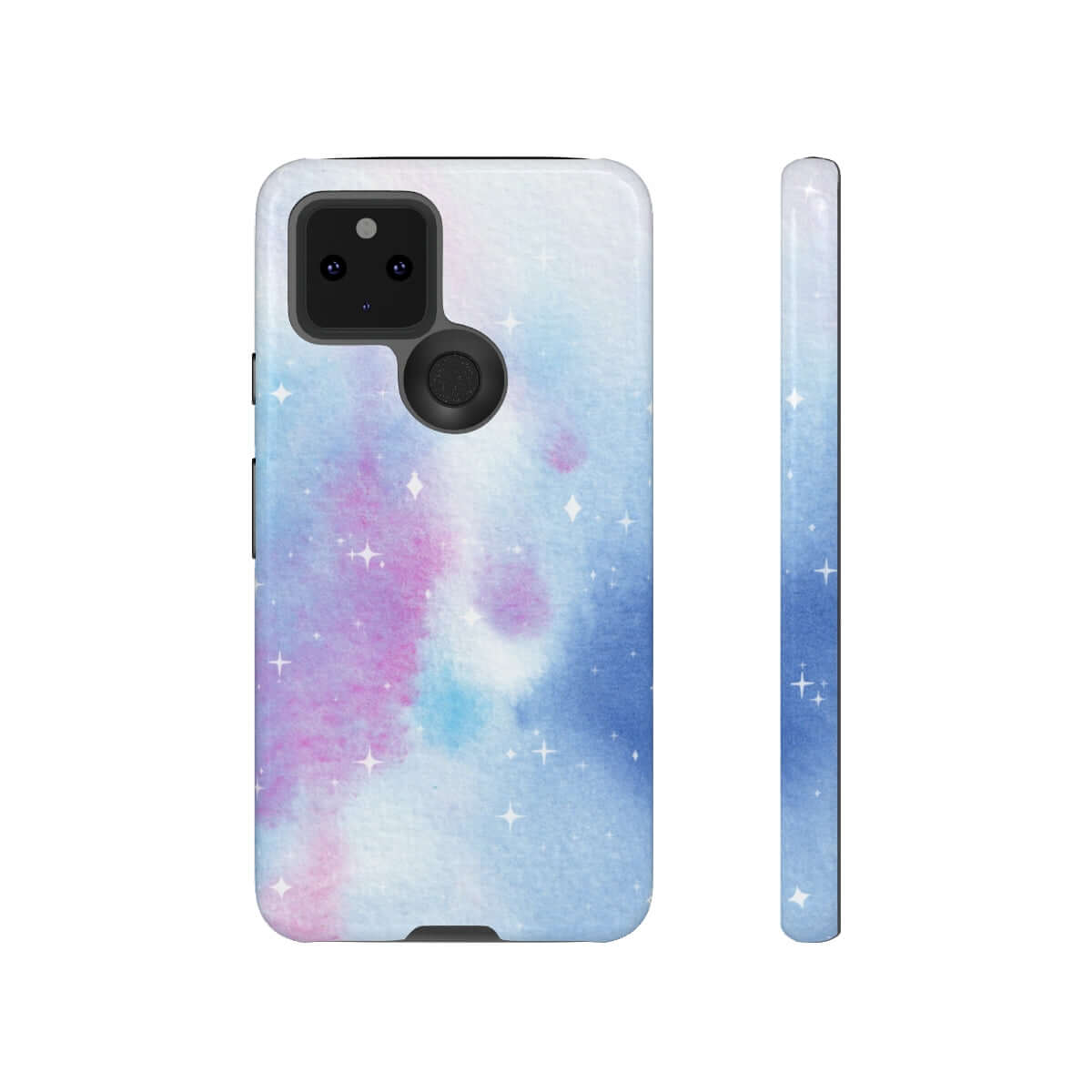 Printify Phone Case Google Pixel 5 5G / Glossy Blue and Purple Abstract Tough Cases