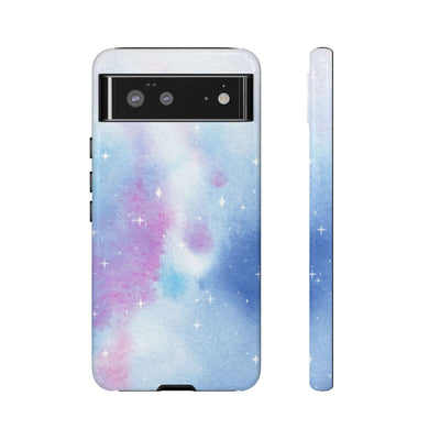 Printify Phone Case Google Pixel 6 / Glossy Blue and Purple Abstract Tough Cases