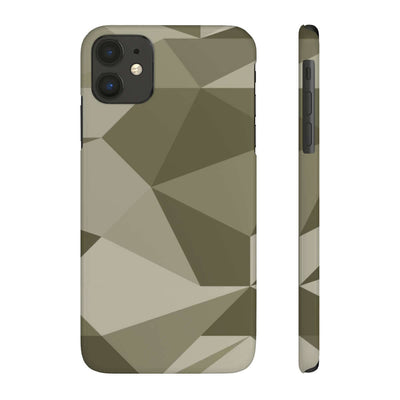 Printify Phone Case iPhone 11 Geometric Camo Slim Phone Case, Case-Mate