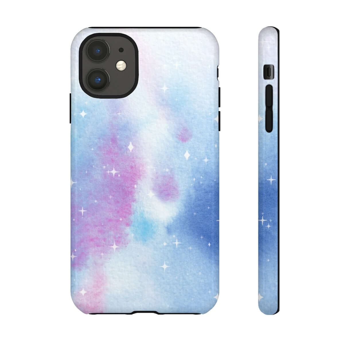 Printify Phone Case iPhone 11 / Glossy Blue and Purple Abstract Tough Cases