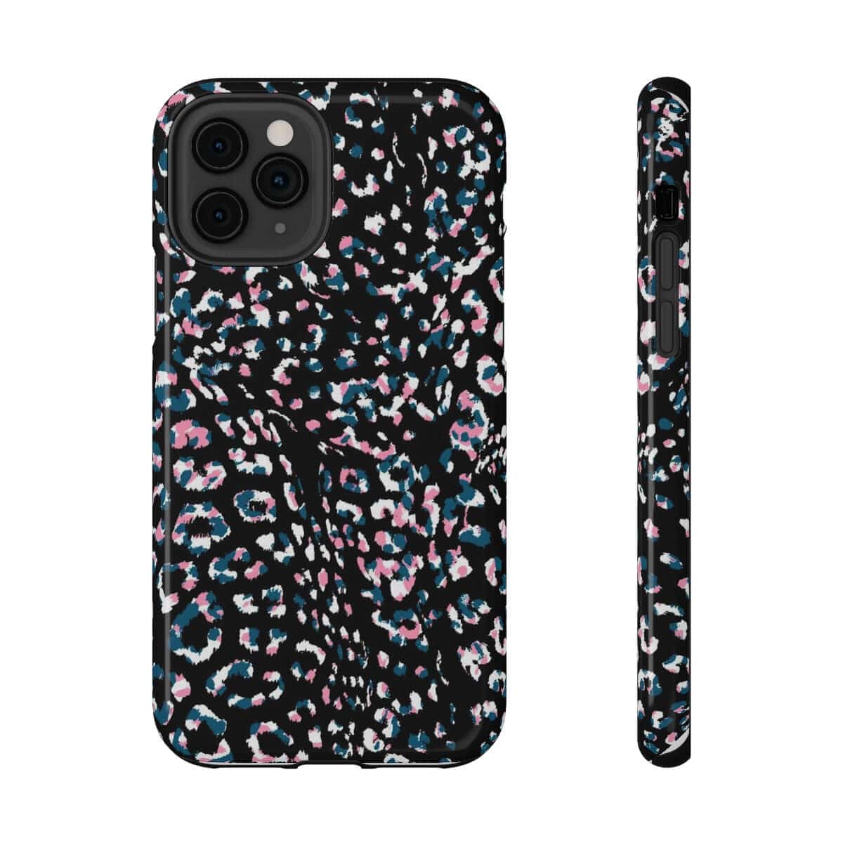 Printify Phone Case iPhone 11 Pro / Glossy / Without gift packaging Dark Leopard Impact-Resistant Case