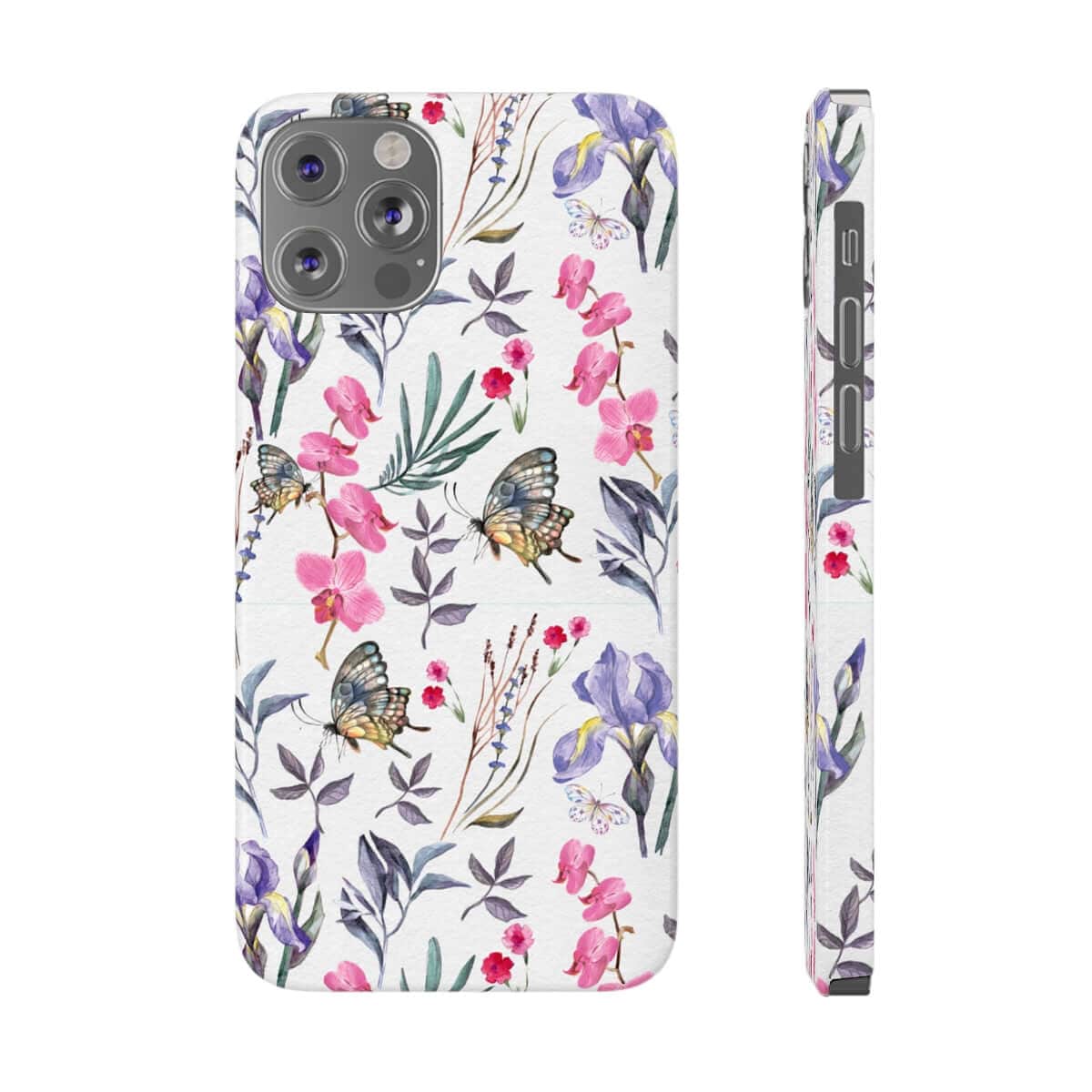 Printify Phone Case iPhone 12/12 Pro Butterfly - Slim Phone Cases, Case-Mate