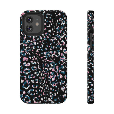 Printify Phone Case iPhone 12 / Glossy / Without gift packaging Dark Leopard Impact-Resistant Case