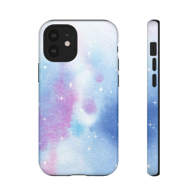 Printify Phone Case iPhone 12 Mini / Glossy Blue and Purple Abstract Tough Cases