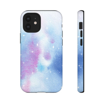 Printify Phone Case iPhone 12 Mini / Matte Blue and Purple Abstract Tough Cases