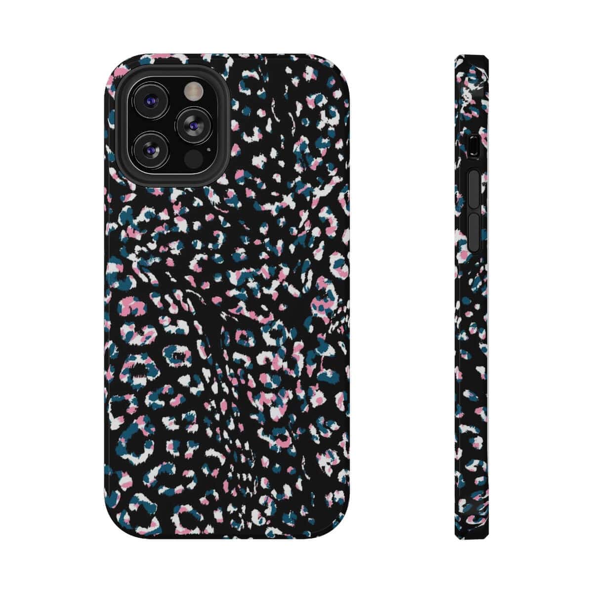 Printify Phone Case iPhone 12 Pro / Glossy / Without gift packaging Dark Leopard Impact-Resistant Case