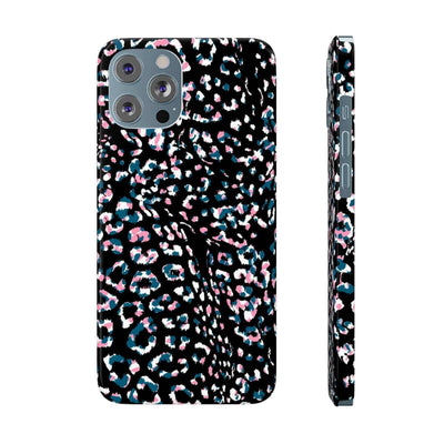 Printify Phone Case iPhone 12 Pro Max Dark Leopard Slim Phone Case