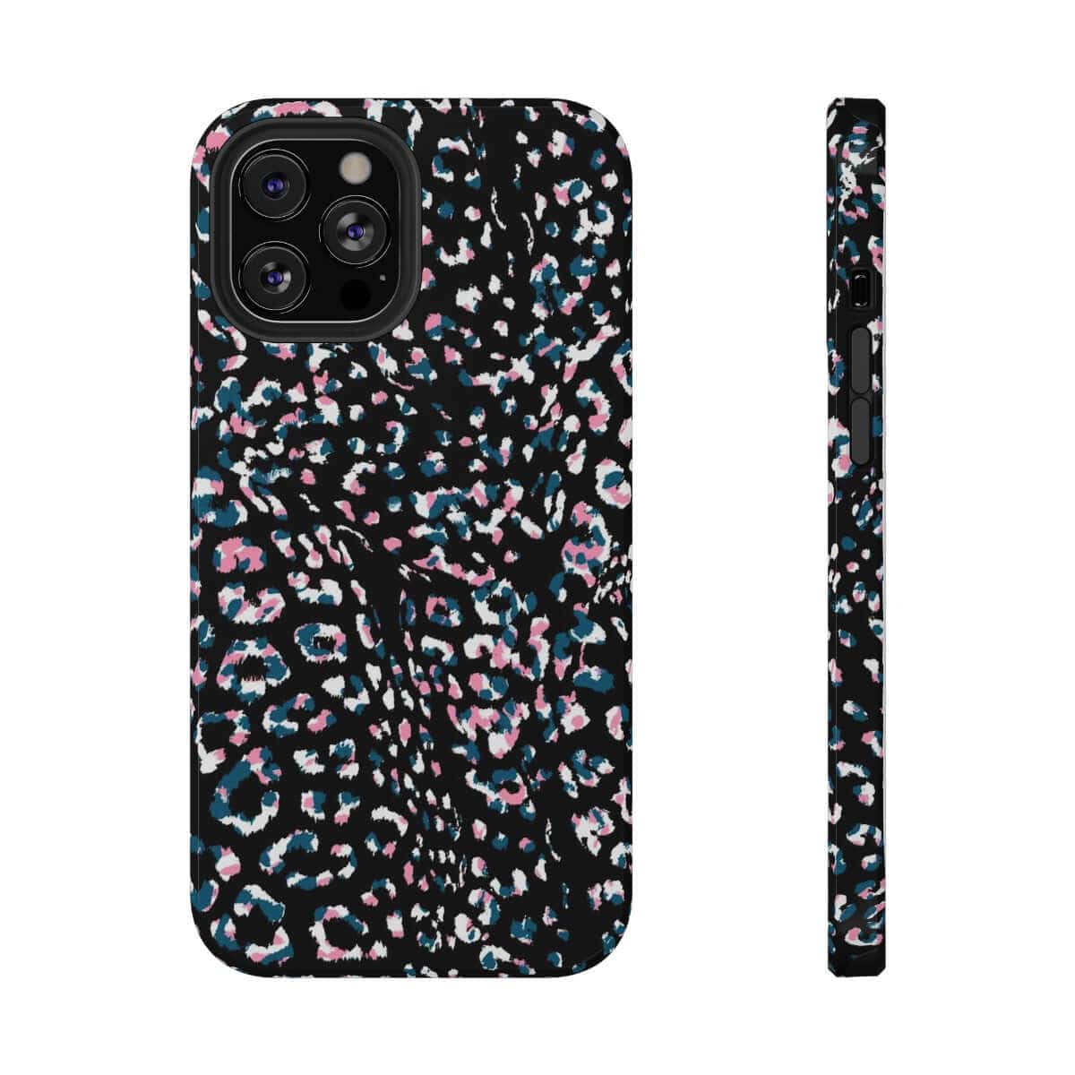 Printify Phone Case iPhone 12 Pro Max / Glossy / Without gift packaging Dark Leopard Impact-Resistant Case