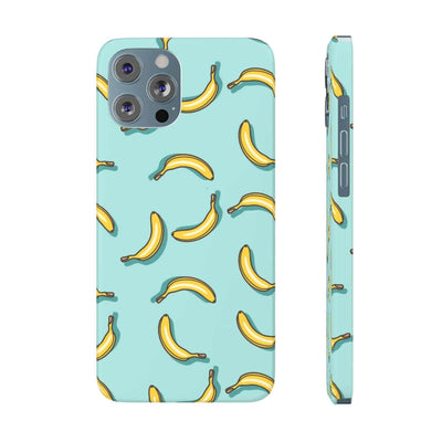 Printify Phone Case iPhone 12 Pro Max Go Bananas Slim Phone Cases, Case-Mate