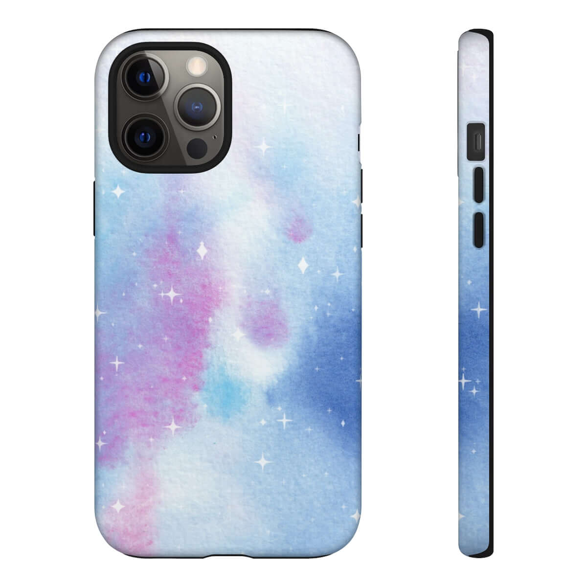 Printify Phone Case iPhone 12 Pro Max / Matte Blue and Purple Abstract Tough Cases