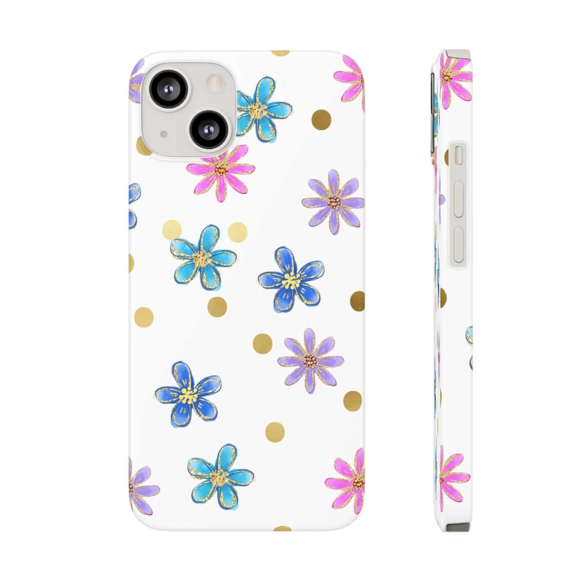 Printify Phone Case iPhone 13 Cheerful flowers Slim Phone Cases, Case-Mate