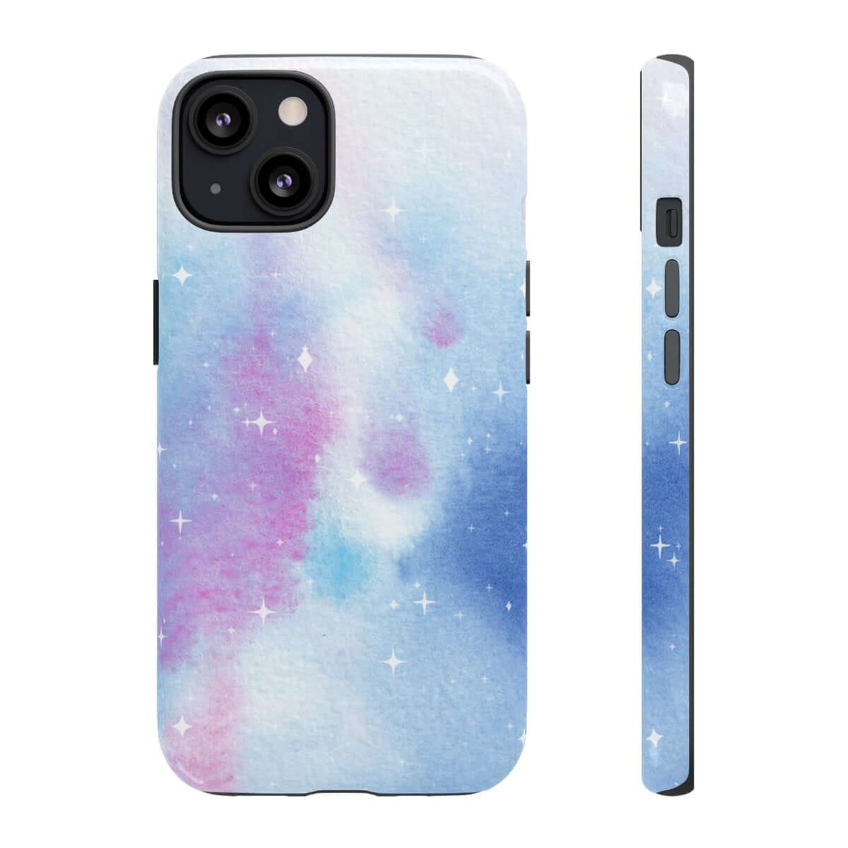 Printify Phone Case iPhone 13 / Glossy Blue and Purple Abstract Tough Cases