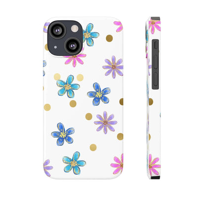 Printify Phone Case iPhone 13 Mini Cheerful flowers Slim Phone Cases, Case-Mate