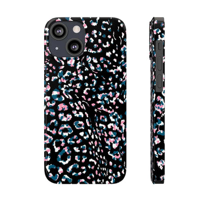 Printify Phone Case iPhone 13 Mini Dark Leopard Slim Phone Case