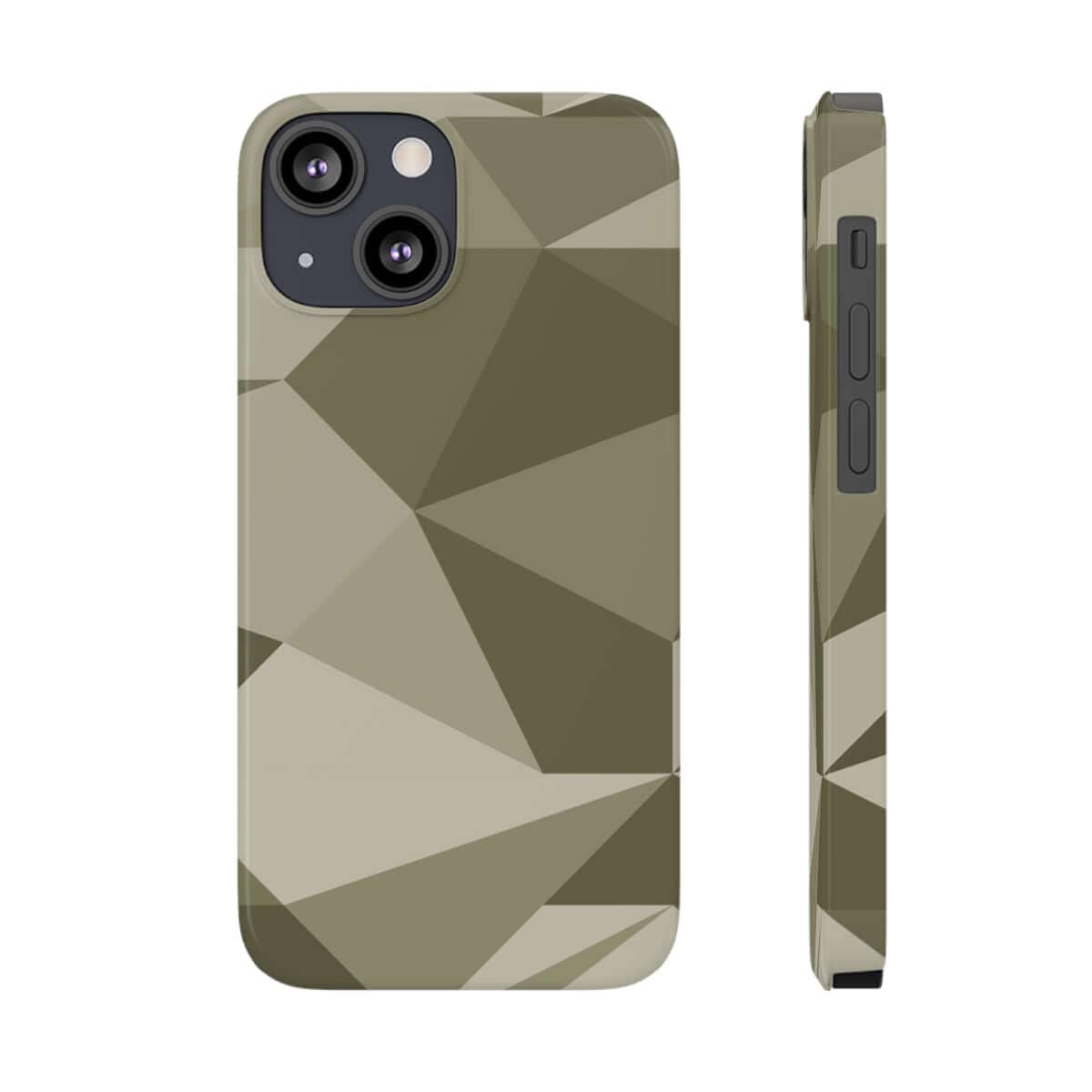 Printify Phone Case iPhone 13 Mini Geometric Camo Slim Phone Case, Case-Mate