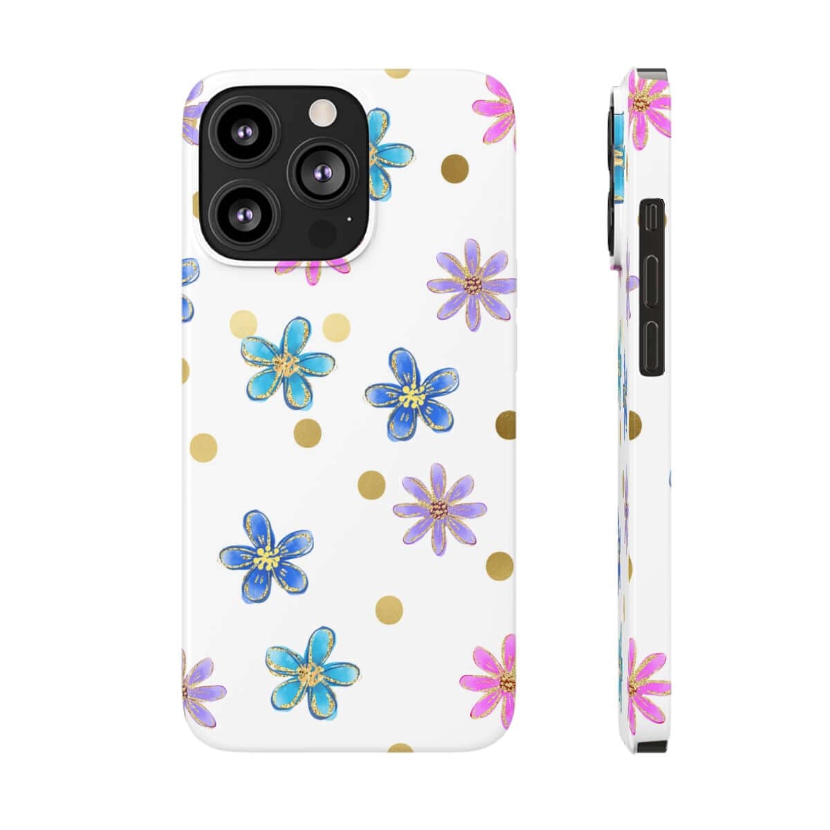 Printify Phone Case iPhone 13 Pro Cheerful flowers Slim Phone Cases, Case-Mate