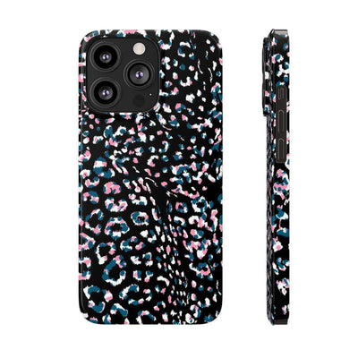 Printify Phone Case iPhone 13 Pro Dark Leopard Slim Phone Case