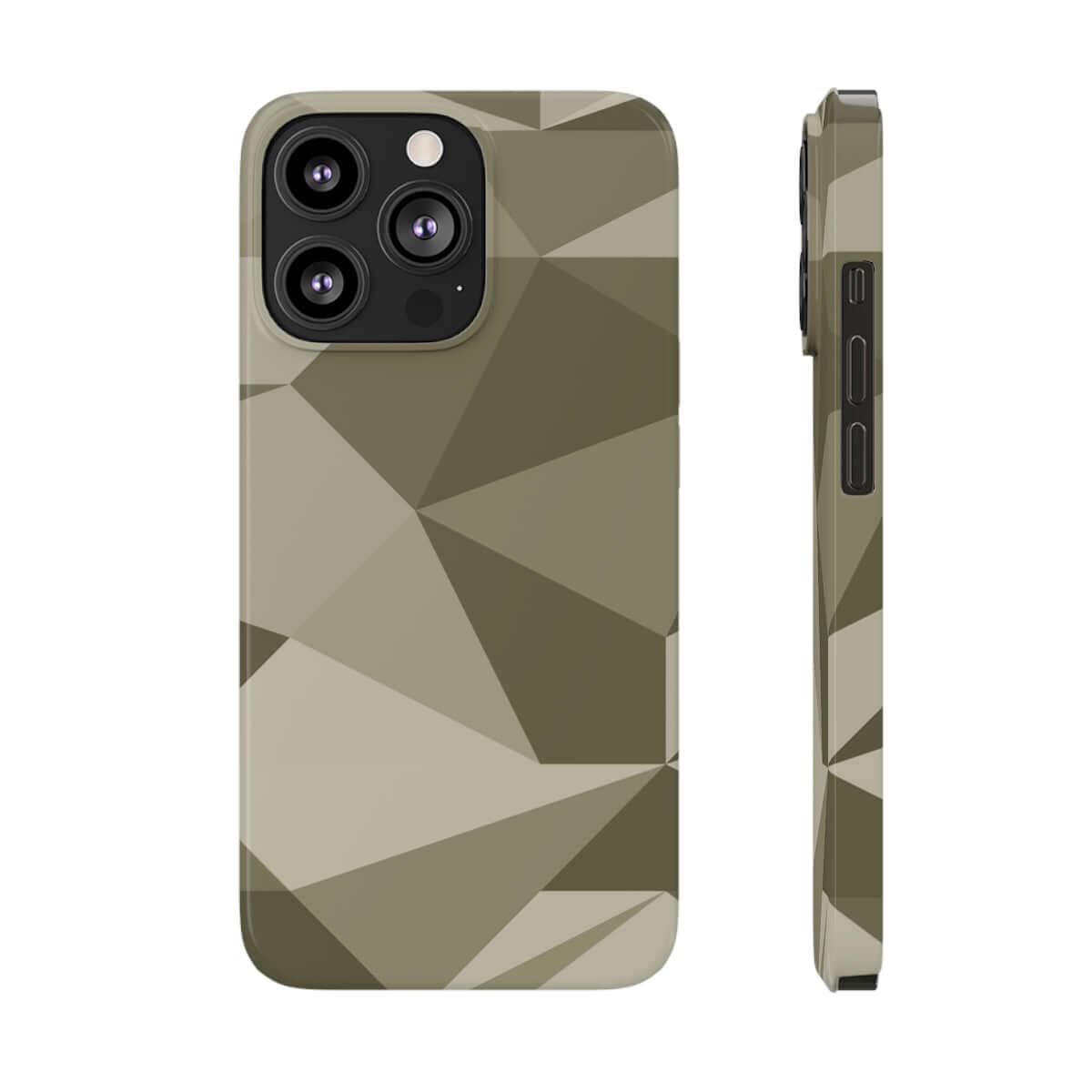 Printify Phone Case iPhone 13 Pro Geometric Camo Slim Phone Case, Case-Mate