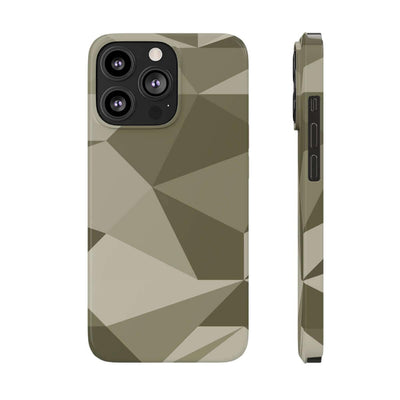 Printify Phone Case iPhone 13 Pro Geometric Camo Slim Phone Case, Case-Mate