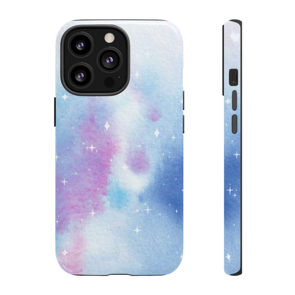 Printify Phone Case iPhone 13 Pro / Glossy Blue and Purple Abstract Tough Cases