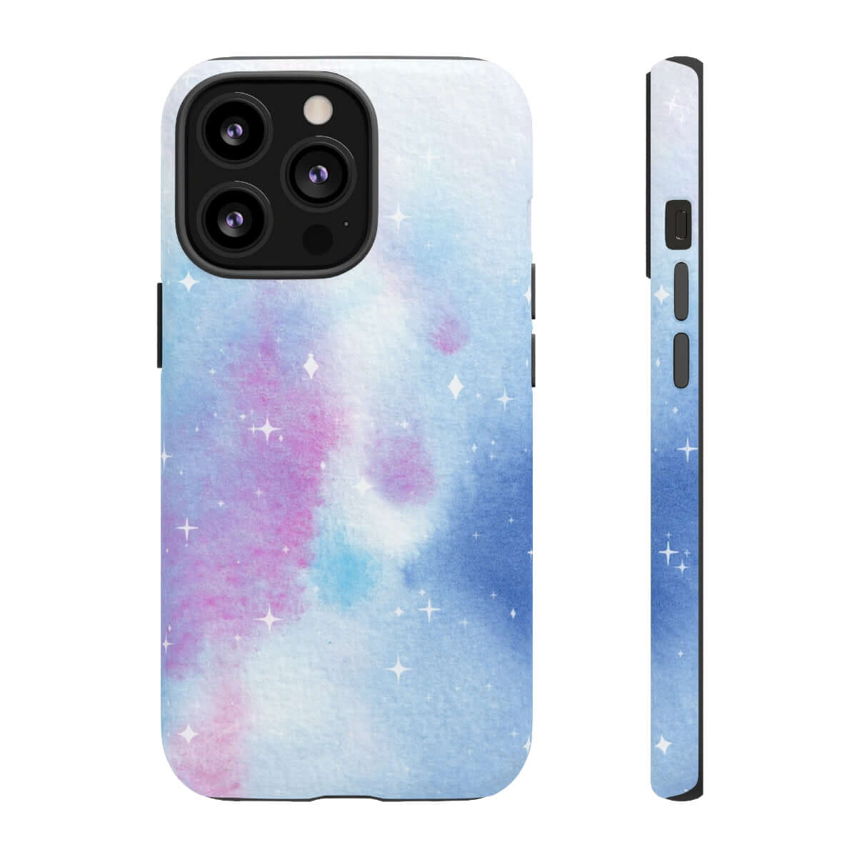 Printify Phone Case iPhone 13 Pro / Matte Blue and Purple Abstract Tough Cases