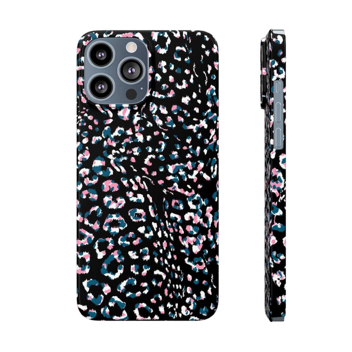 Printify Phone Case iPhone 13 Pro Max Dark Leopard Slim Phone Case