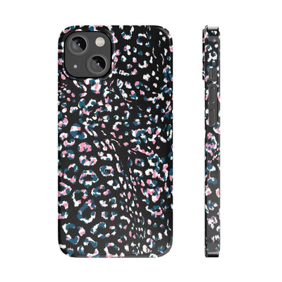 Printify Phone Case iPhone 14 Dark Leopard Slim Phone Case