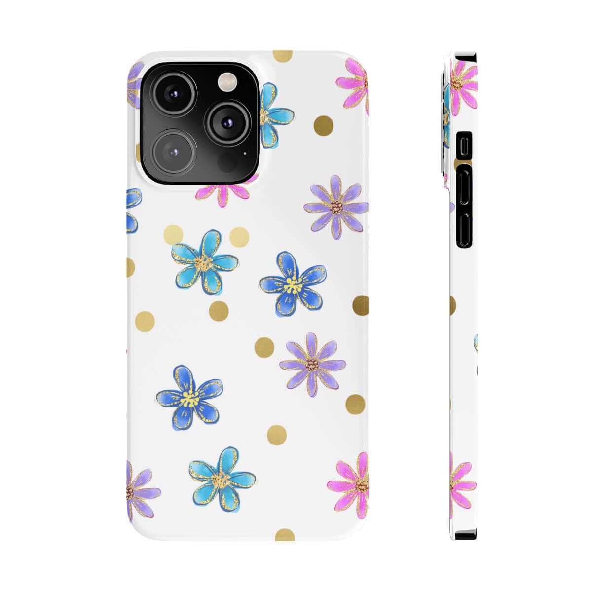 Printify Phone Case iPhone 14 Pro Max Cheerful flowers Slim Phone Cases, Case-Mate