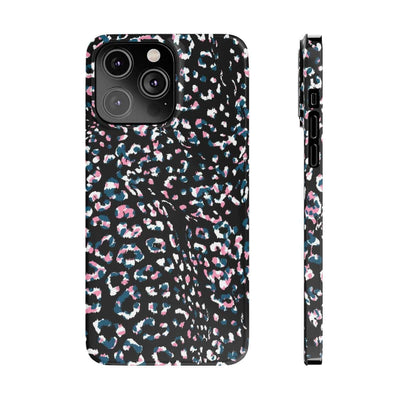 Printify Phone Case iPhone 14 Pro Max Dark Leopard Slim Phone Case