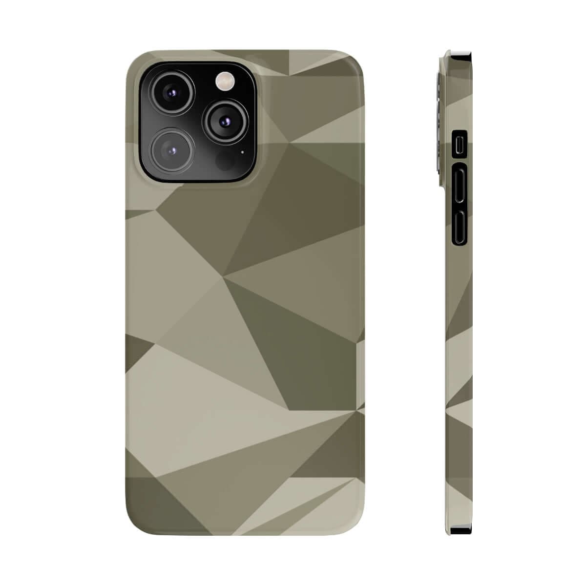 Printify Phone Case iPhone 14 Pro Max Geometric Camo Slim Phone Case, Case-Mate