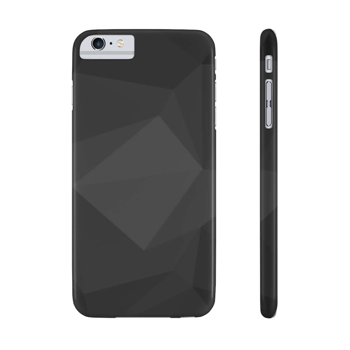 Printify Phone Case iPhone 6/6s Plus Slim Black Geometric Slim Phone Case, Case-Mate